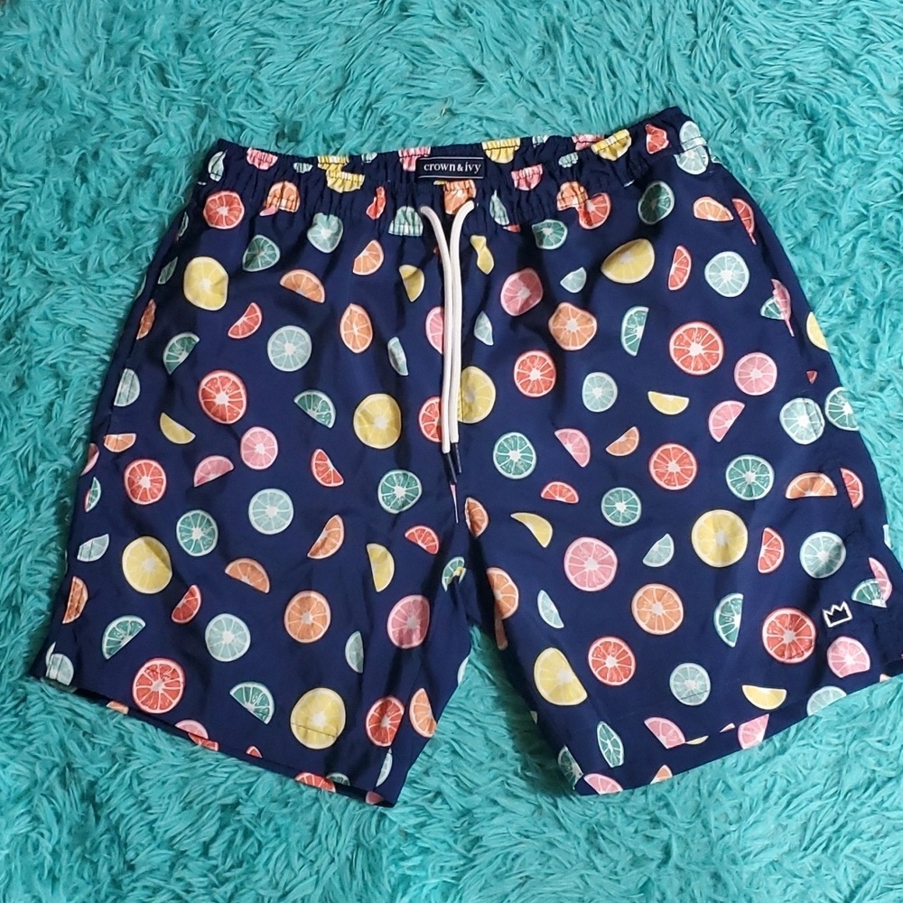 Crown & Ivy Fruit Slices Swim Trunks